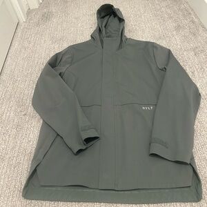 Bylt Elite + Shelter Jacket in Gray Full Zip Magnetic Close Hood Outdoor Size